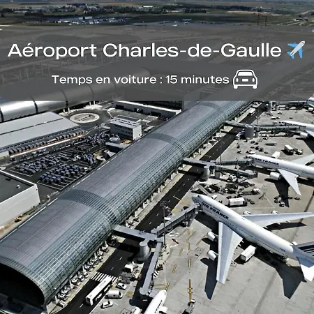 Luxe, Terrasse Et Parking - 10 Min De L'aeroport Cdg Apartmán Louvres